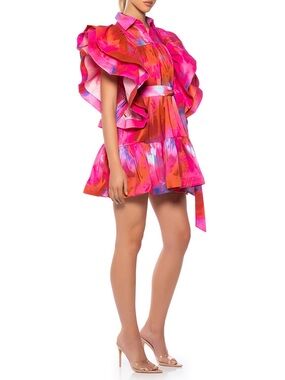 BRING THE SUMMER TIE FRONT MINI DRESS